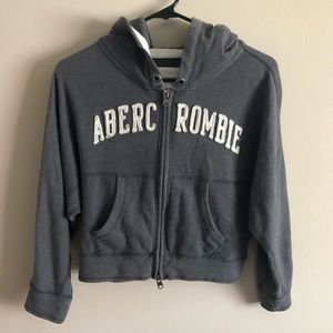🟣 Abercrombie & Fitch Crop Hoodie